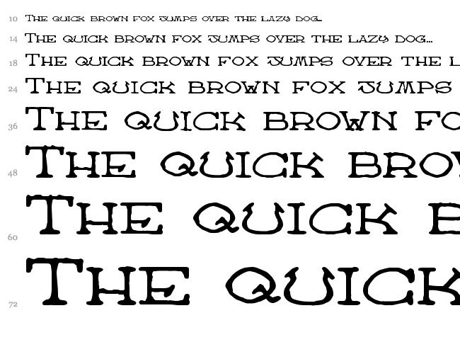 Atlas of the Magi font waterfall